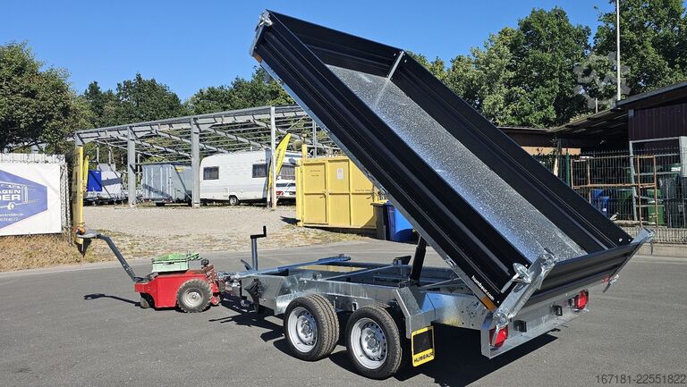 Trīspusējā pašizgāzēja piekabe HUMBAUR HTK3500.31 mit Stahl schwarz