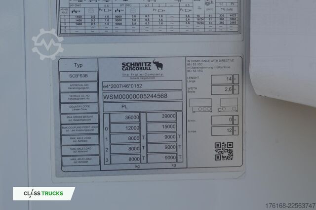 Reefer semitrailer SCHMITZ CARGOBULL SKO Double Deck FP 60 SLXi 300