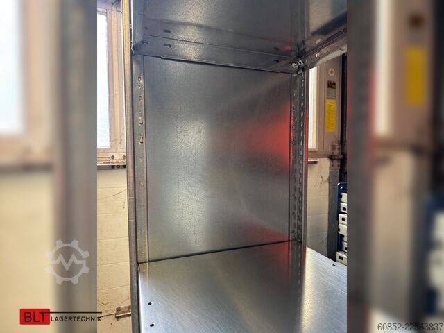 Modulreol ca. 3,06 lfm. Fachbodenregale META Clip, H: 250 cm , T: 40 cm , 100 kg pro Ebene