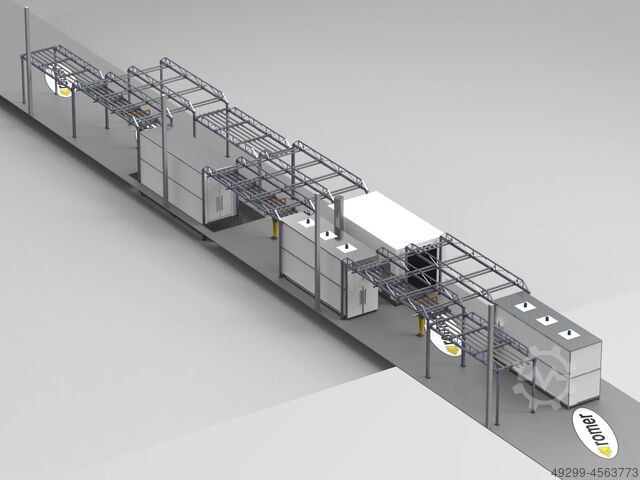 Volledige poedercoating lijn ROMER KP 2020 Leasing / Mietkauf