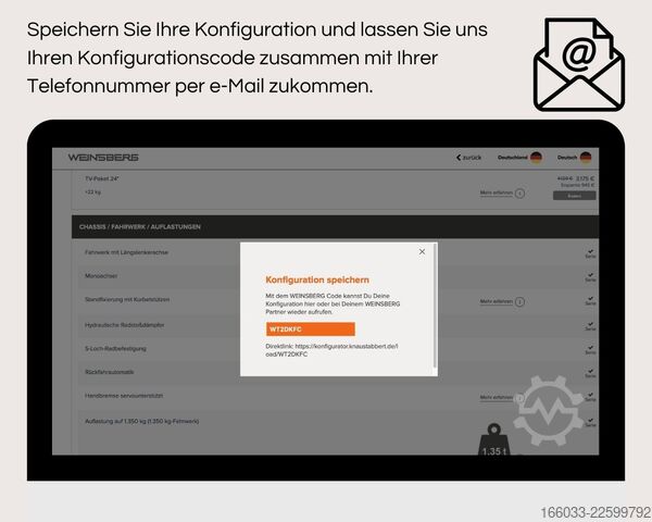 Karavāna WEINSBERG CaraOne 550 QDK Mod. 27 *Wunschkonfiguration*