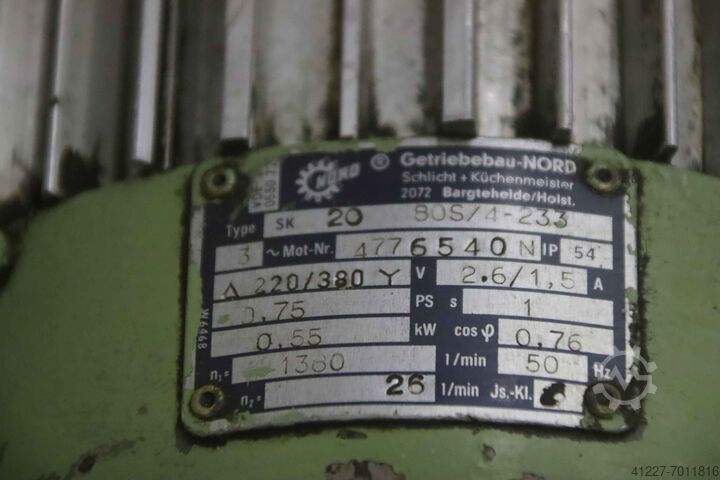 Zawór obrotowy 0,55 kW 26 obr. unbekannt 4 flügelig