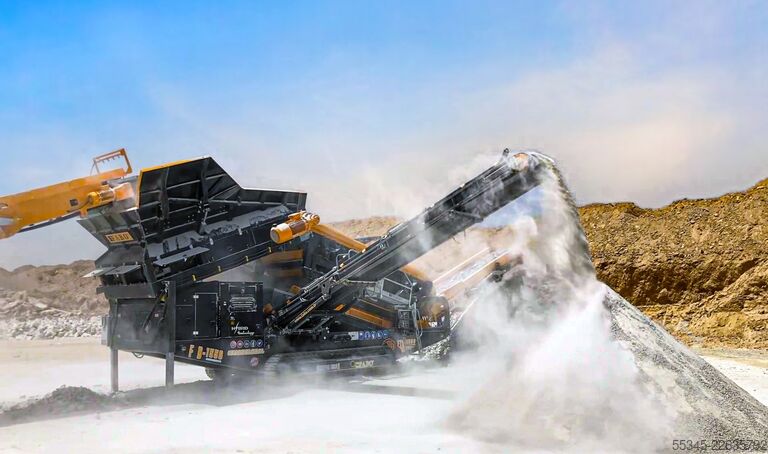 Tamis scalpeur sur chenilles FABO Tracked Screen Mobile Screening Plant FTJ-1175 FTB-1550