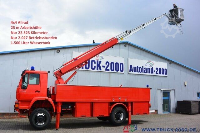 Camión para usos especiales MAN 18.280 4x4 25m Höhe Montage-Dach-Solar nur22TKM