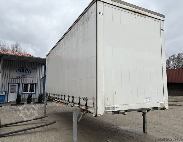 Schimbați caroseria cu platformă și prelată Krone Jumbo 7,82m Innenhöhe 3m Edschaverdeck