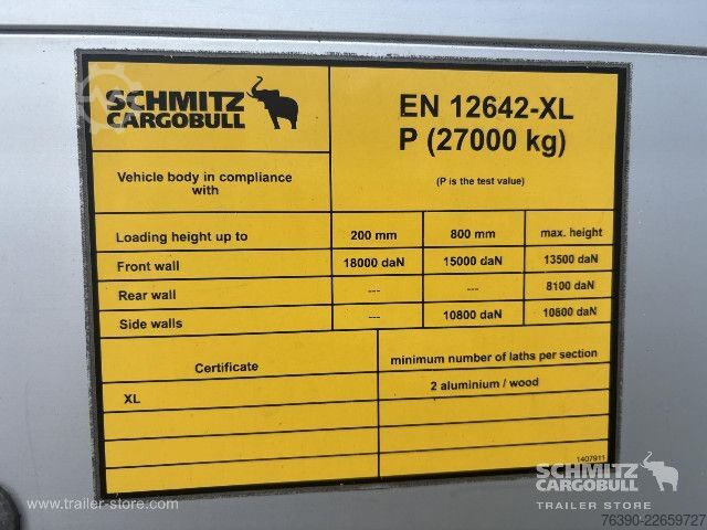 Semirremolque abierto con toldo Schmitz Cargobull Semitrailer Curtainsider Standard