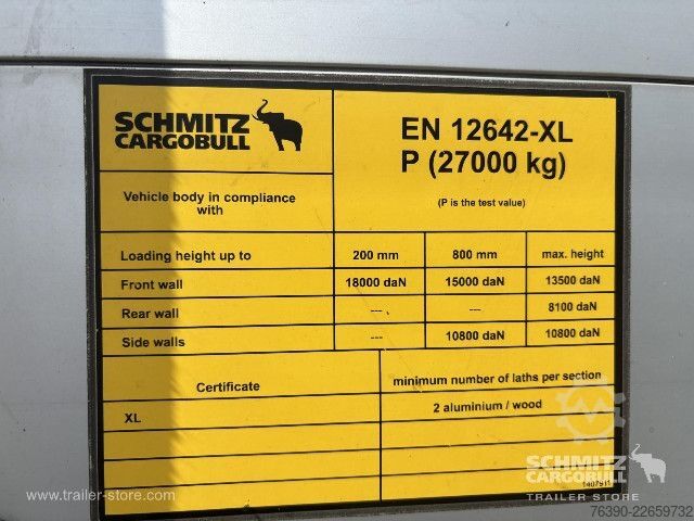Semirremolque abierto con toldo Schmitz Cargobull Semitrailer Curtainsider Standard