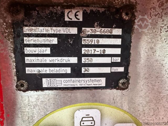 Cable system Mercedes-Benz Arocs 8X4 VDL S-30-6600 HAAKARMSYSTEEM/ABROLLKI...
