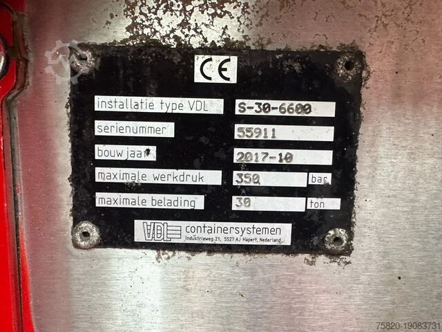 Cable system Mercedes-Benz Arocs 8X4 VDL S-30-6600 HAAKARMSYSTEEM/ABROLLKI...