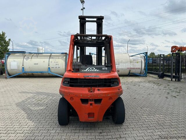 מלגזה Linde H80D-03 FORKLIFT, 8000KG, duplex, 6 cil. Deutz ...