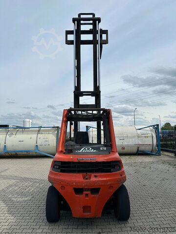 מלגזה Linde H80D-03 FORKLIFT, 8000KG, duplex, 6 cil. Deutz ...