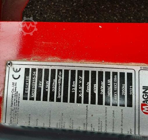 Scissor lift MAGNI ES1412E 14 m Elektro