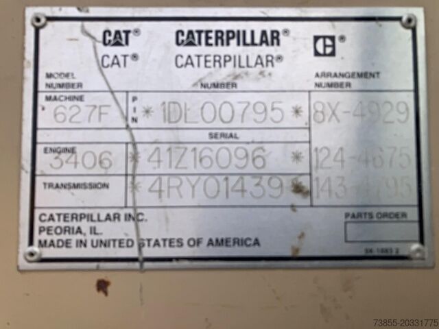 Skraber Caterpillar 627F 