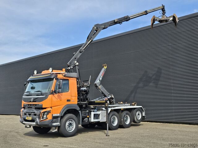System med krokarm Volvo FMX 460 8x4-4 / HIAB Z CRANE + HOOKLIFT