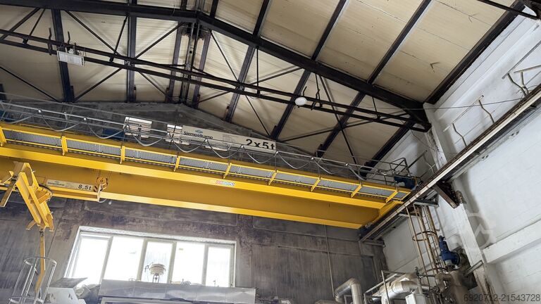 16.700 mm x 2x5 tonn Demag Overhead crane