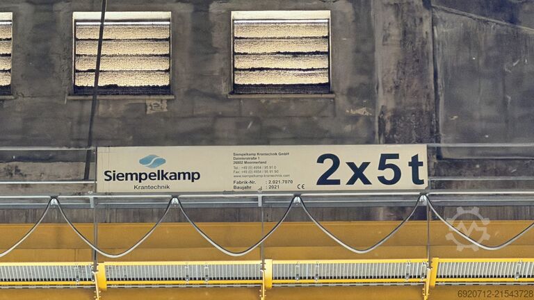 16.700 mm x 2x5 tonn Demag Overhead crane
