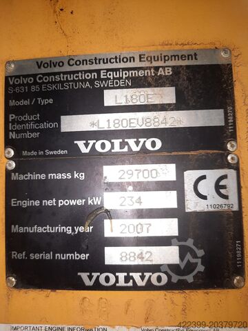 Bánh xe tải Volvo L180E