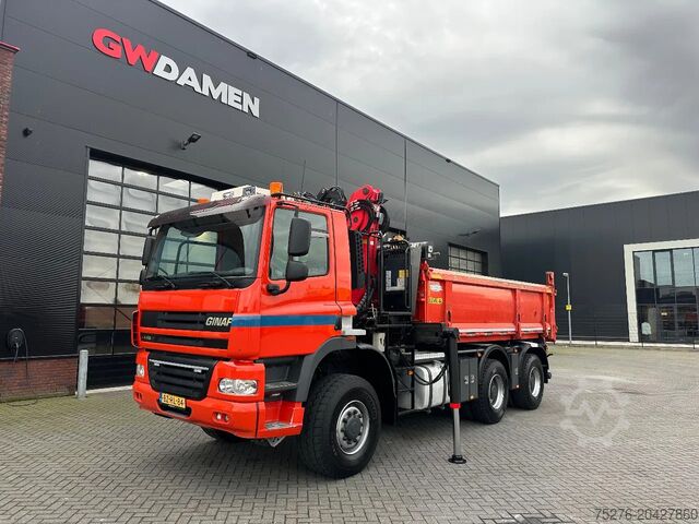 Трехсторонний опрокидыватель Ginaf X 3335 S 6x6 3 zijdigge Kipper /Z-kraan Euro 5