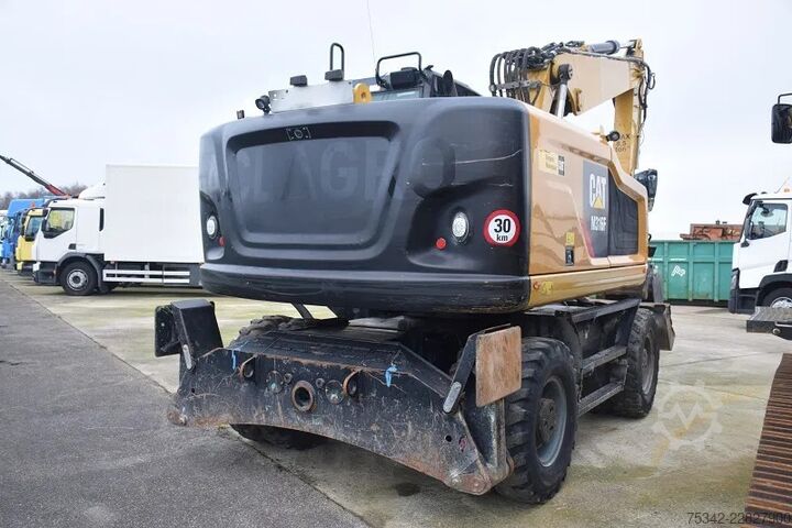 Gravemaskin på hjul Caterpillar M316F - mobile excavator - Tilrotator Engcon