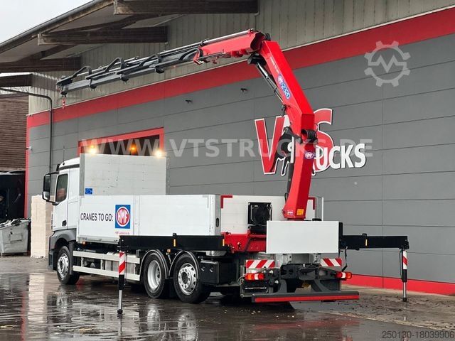 شاحنة مسطحة MERCEDES-BENZ Actros 2545 6x2 Lift-Lenk + HMF2320 Ladekran