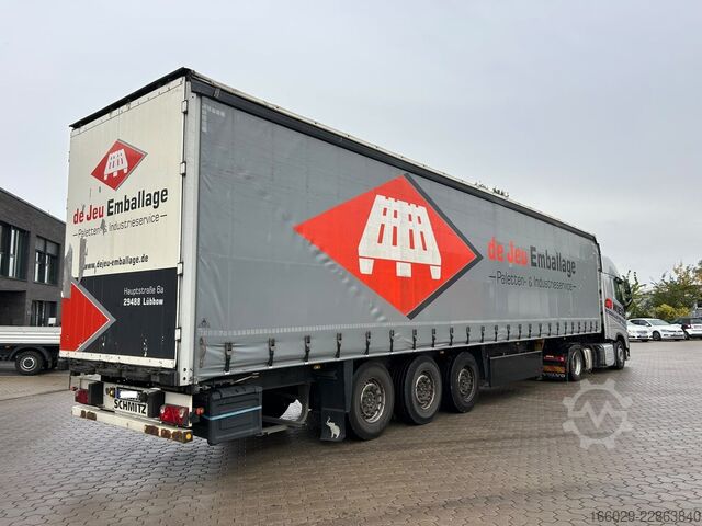 Open oplegger met zeil SCHMITZ CARGOBULL SCS 24/L-13 Schiebeplanen Auflieger