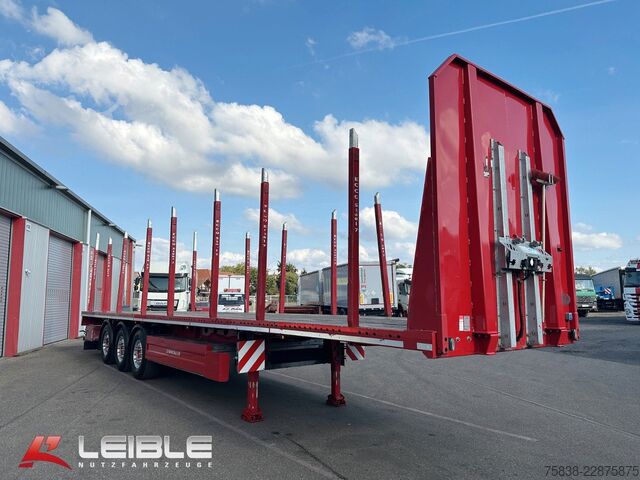 Working platform semitrailer SCHWARZMÜLLER S1*Holzrungen & Plattform*Liftachse*SAF-Achsen*