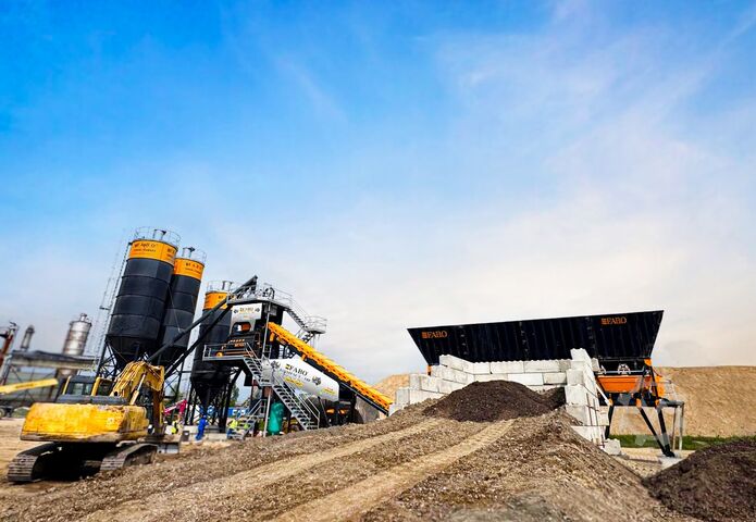 混凝土搅拌站 / 混凝土厂 FABO Concrete Batching Plant COMPACT-180 Sabit Beton Santrali