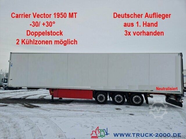 Schmitz Cargobull Carrier 1950 2 Kühlzonen Trennwand Doppelstock