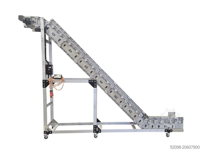 Vinkeltransportbånd, Z-transportør Længde: 3.400 mm DynaCon 1000005844, FB: 280 mm