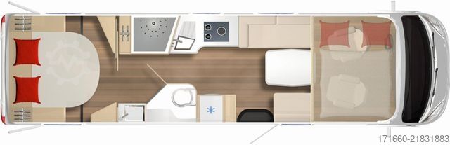 Xe cắm trại tích hợp BÜRSTNER Elegance I 920 G Verfügbar ab November 2026