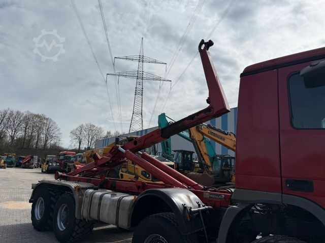 Контейнеровоз з гачком (рол-офф) MERCEDES-BENZ 4144 Actros MP2 Abrollkipper 8x8 Singlebereifung