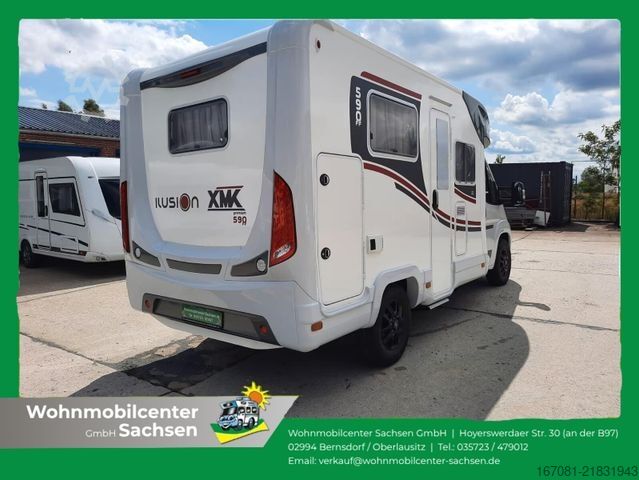 अर्ध-संयोजित कैम्पर ILUSION XMK 590 FFH Premium Tageszulassung