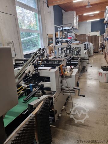 Skládací lepicí stroj na kartony Bobst Klebemaschine Domino 100 M