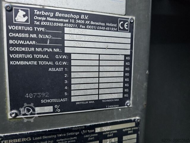 2007 TERBERG 3 terminal penarik sloop RT 282 / RT 283 untuk suku cadang, belum dibongkar. TERBERG 3 sloop terminal trekkers RT 282 / RT 283 voo...