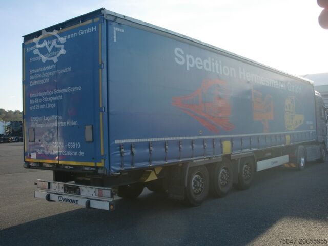 Semi-remorque à plateau & bâche Krone SDP 27 Coil 8.600 bahnverladbar