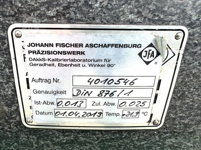 Matavimo plokštė/Johann Fischer Johann Fischer Aschaffenburg Messplatte / Messtisch