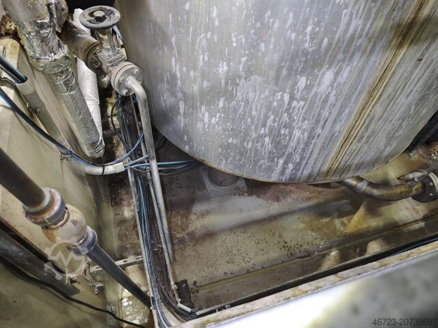 Stainless steel mixing tank with double jacket H&K 