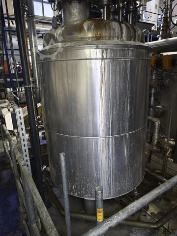 Stainless steel mixing tank with double jacket H&K 