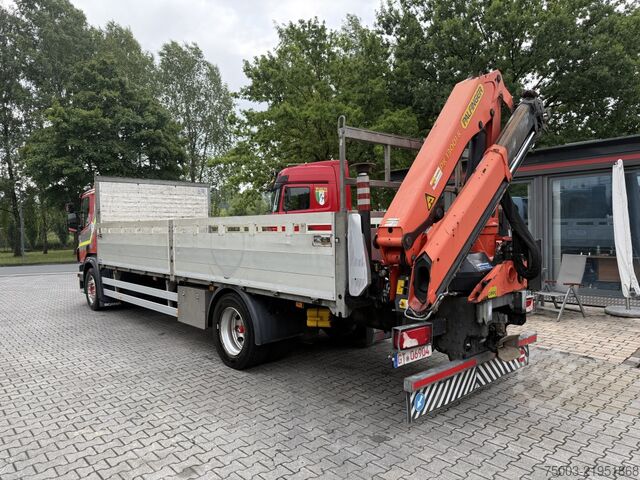 Truk flatbed Scania P410 4X2 Palfinger PK 13001