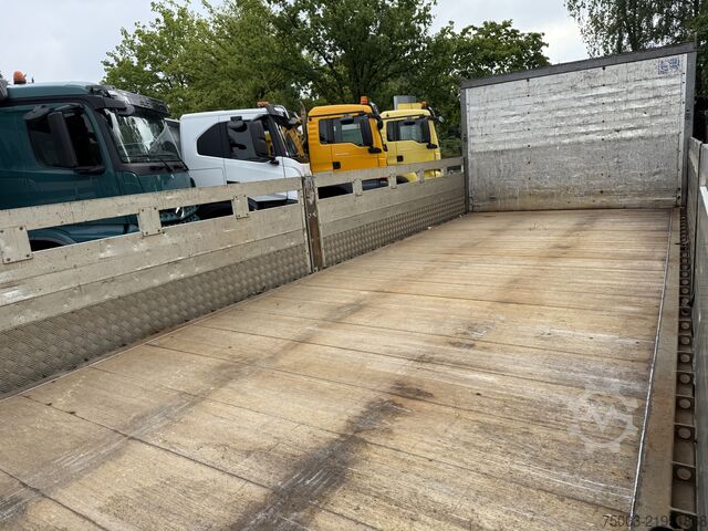 Truk flatbed Scania P410 4X2 Palfinger PK 13001