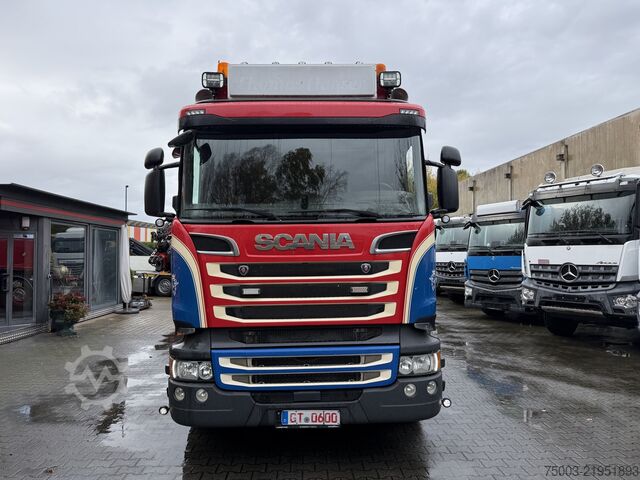 รถดัมพ์ Scania R580 V8 8X4 Kipper Kran Palfinger 22002