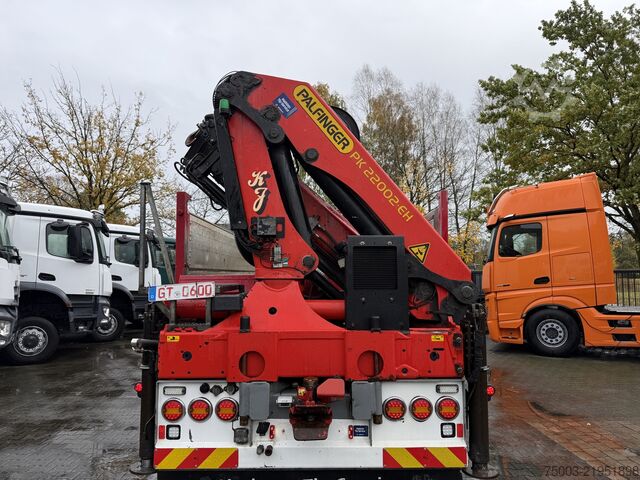 เครนติดตั้งบนรถบรรทุก Scania R580 V8 8X4 Kipper Kran Palfinger 22002