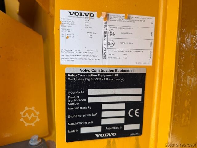 Drugi VOLVO A25G Dumper 9.570 h Baujahr 2021