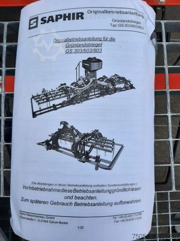 Lauka kultivators  Grünlandstriegel mit Drillstar