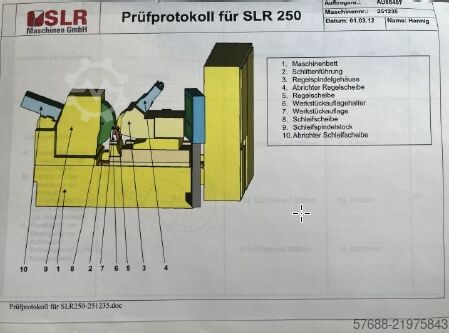 Plunge-cut grinding machine SLR Profiltec SLR250