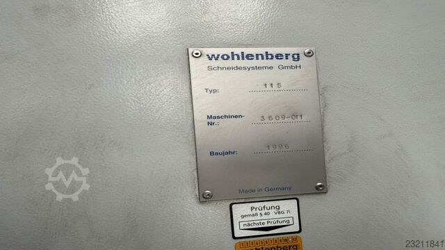 Snijmachine Wohlenberg 115