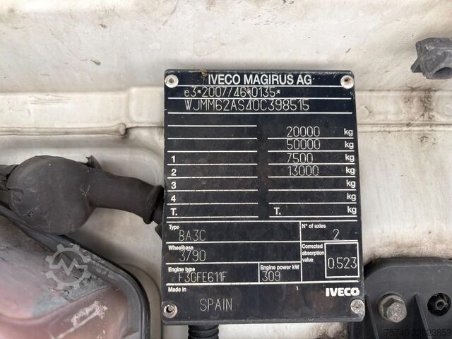 SZM tiêu chuẩn Iveco Stralis 420 + HYDRAULIC + EURO 6 + APK 15-10-2026