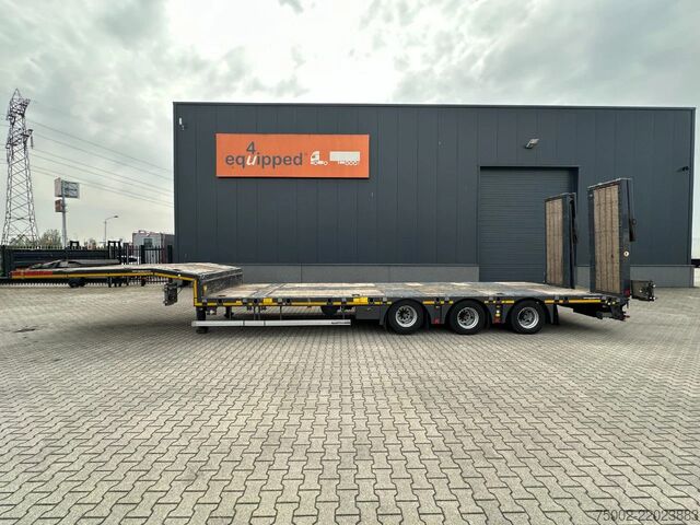 Treler platform KAESSBOHRER Lowbed  / 6.00m extendable / hydraulic ramps  /...