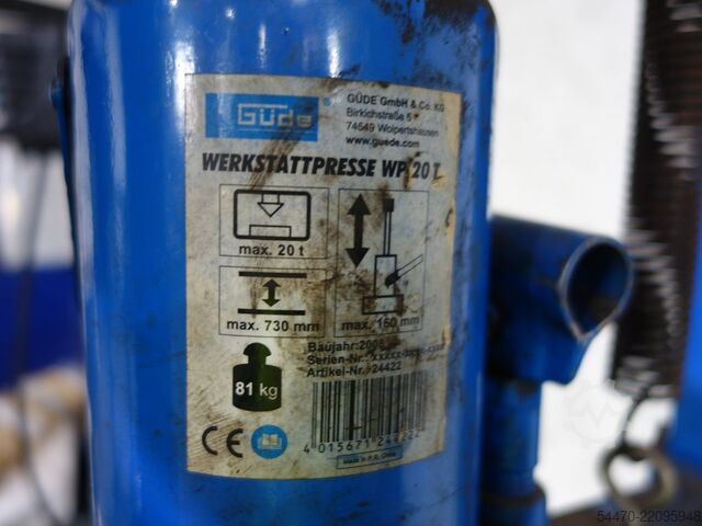 πιεστήριο εργαστηρίου GÜDE WP20T