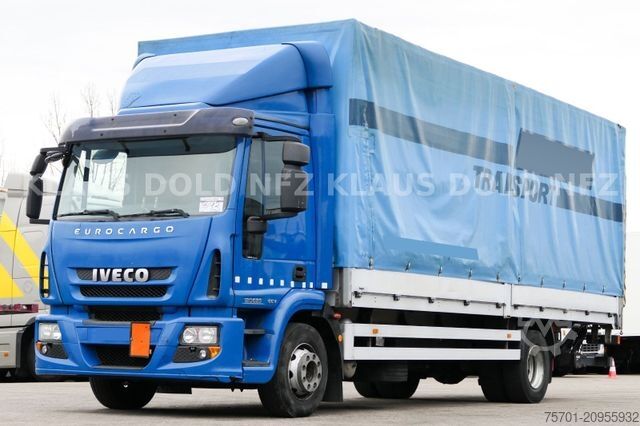 Kamion s ravnom platformom i ceradom IVECO 120E25 Eurocargo Pritsche Plane Bordwände LBW E5